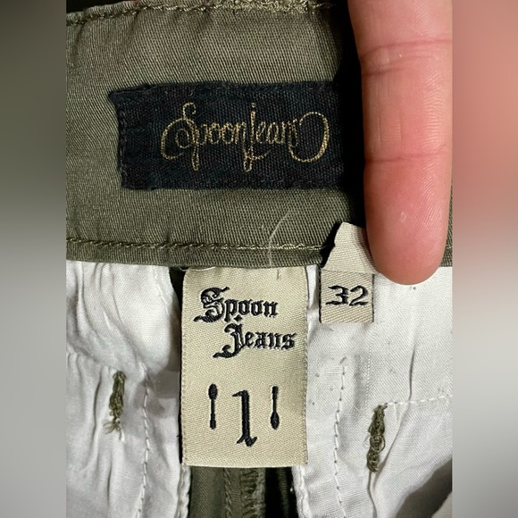 SPOON JEANS Extended-Tab Twill Flare Pants, Size 1/32 Inseam, NWT - Picture 14 of 14